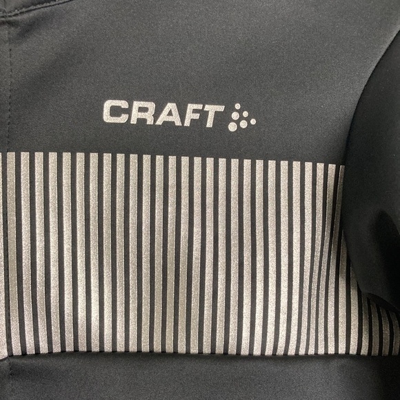 Craft Verve Glow Wayerproof Biking Jacket Black Sz S Bike Cycling Gear Tactic - Picture 12 of 16